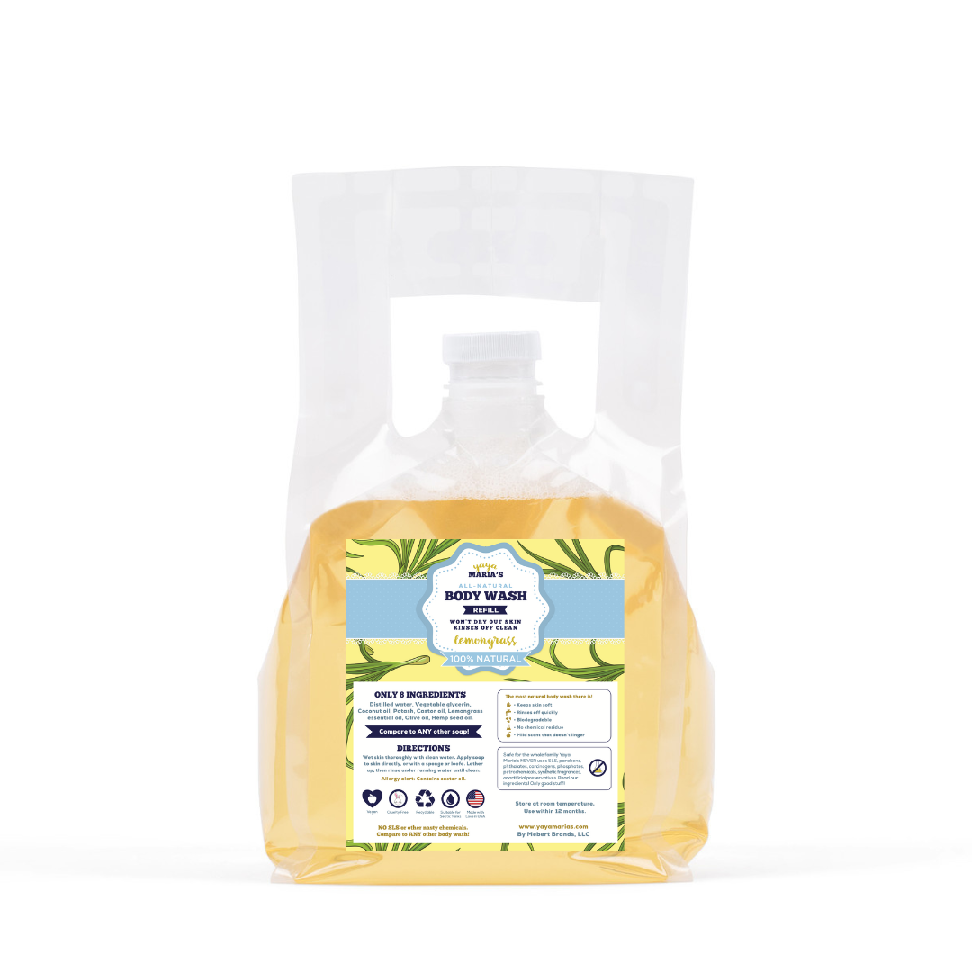 Zero-waste Natural Body Wash Refill (1 gal) Free shipping & free return