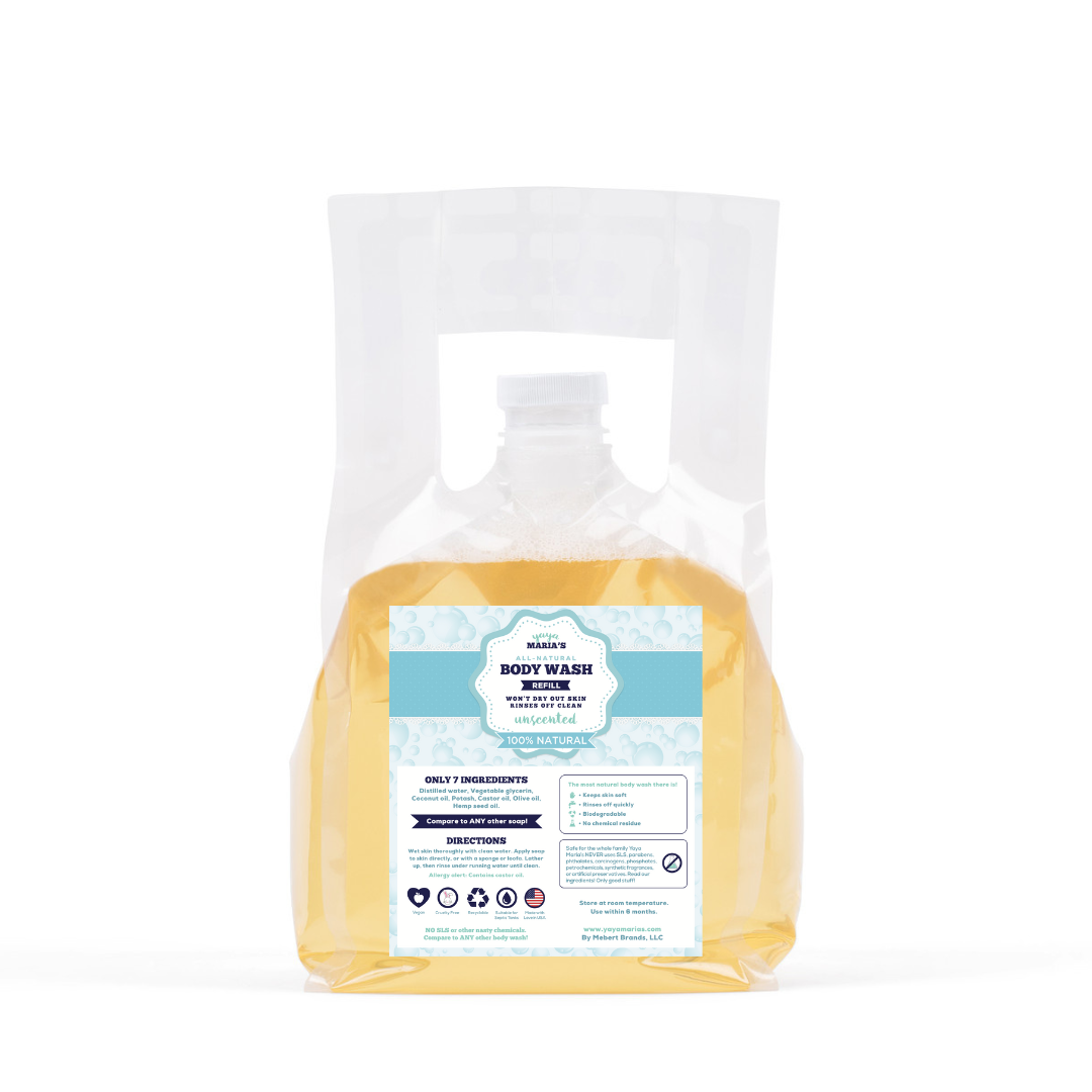 Zero-waste Natural Body Wash Refill (1 gal) Free shipping & free return